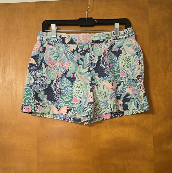 Lilly Pulitzer Malie Shorts Multi Lookin Sharp 6 - Picture 1 of 5